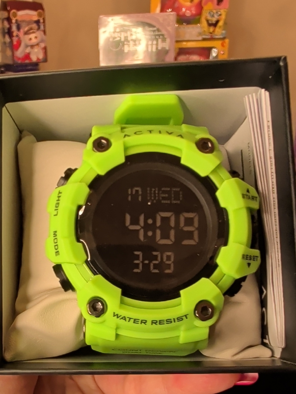 Activa Neon Green Digital Sports Watch - Water Resistant